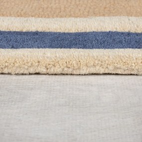 Covor albastru/portocaliu țesut manual din lână 160x230 cm Retro Blocks – Flair Rugs