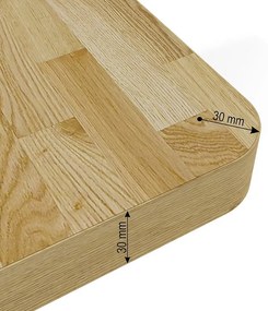 Masă PC electrică Natura 140 (Stejar + alb). Promo -7%. 1124888