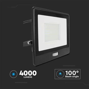 Proiector LED cu senzor LED/50W/230V 6500K IP65 negru