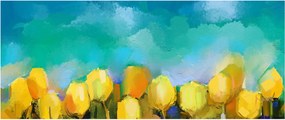 Tablou - Lalele galbene (120x50 cm)