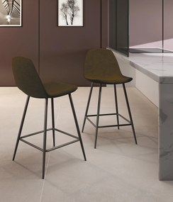 STONES Scaun din piele ecologică 42cm X 52cm H. 93cm | Aosom Romania