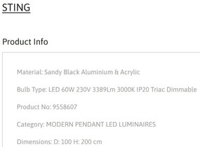 Lustra LED dimabila design circular PERTINO D-48cm