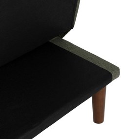 Canapea verde extensibilă cu tapițerie din chenille 181 cm – Ixia