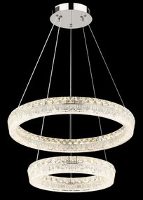 Globo 67387-60 - Lustru suspendat LED reglabil pe cablu LAUREL LED/60W/230V transparent + telecomandă