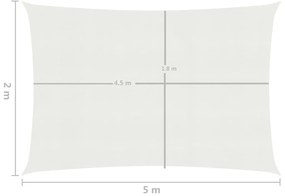 Panza parasolar, alb, 2x5 m, HDPE, 160 g m   Alb, 2 x 5 m