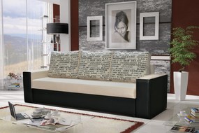 Canapea trei locuri Lavenda (Bej + negru). 616001