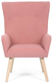 Fotoliu cu spătar înalt PINK2, roz