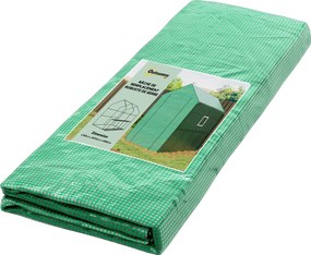 Outsunny Bătătură de înlocuire pentru seră de grădină 140 x 213 x 190 cm cu fereastră, ușă anti-UV pentru grădină - Verde | Aosom Romania