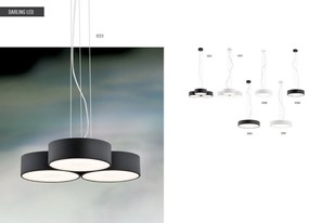 Plafoniera LED moderna design circular DARLING 45cm alba