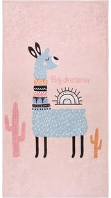 Covor pentru copii roz lavabil 100x160 cm Big Dreamer Camel – Vitaus