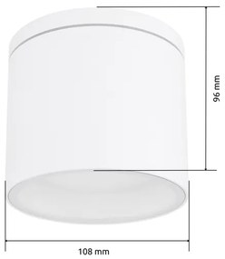 Globo 32063W - Aplică perete exterior ALCALA 1xGX53/11W/230V IP44