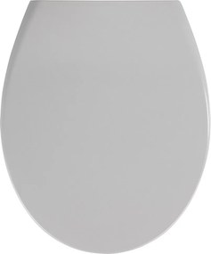 Capacul de toaletă SAMOS - Duroplast, cu cădere lentă, WENKO, gri deschis