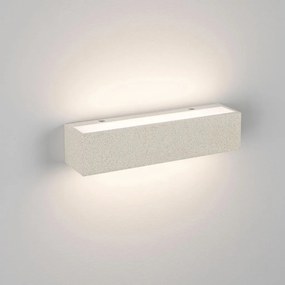 Aplica perete exterior din ciment alb IP65 QUARRO LED
