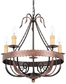 Lustra cu lant LOARA 5xE14/60W/230V