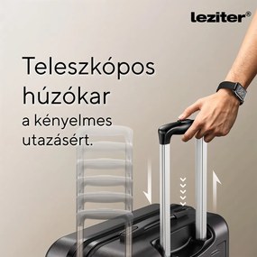TraveLux Urban XVI gurulós bőrönd szett fekete