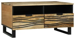 vidaXL Masă de cafea with Drawer Maro și negru 80 x 54 x 40 cm
