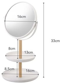 Oglindă cosmetică ø 17,5 cm Tosca – YAMAZAKI