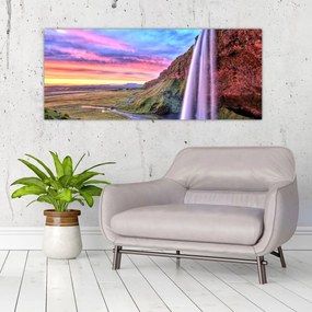 Tablou - Cascada Seljalandsfoss (120x50 cm)