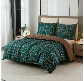 Lenjerie de pat din microfibra flanel KERNAL verde Dimensiune lenjerie de pat: 70 x 90 cm | 140 x 200 cm