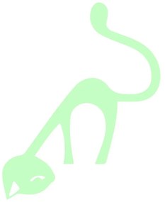 Autocolant fosforescent Ambiance Cute Cat