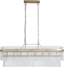 Searchlight 11400-8GO - Candelabru cu lanț LARA 8xE14/60W/230V