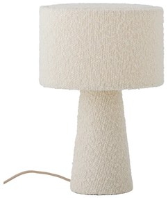 Veioză albă cu abajur textil (înălțime 30 cm) Emmie – Bloomingville