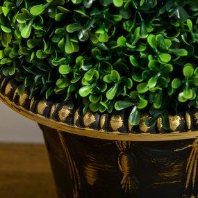 HOMCOM Arbore artificial formați în spirală, set de 2 plante artificiale, cu ghiveci, înălțime 90 cm, Verde | Aosom Romania