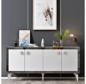 Dulap Muvuta 1 (albă + argintiu) . 1093503