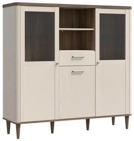 Vitrină VIRO maro/bej