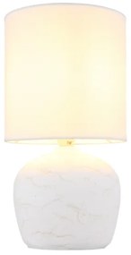 Lampă de masă Globo 21739W MARBLE 1xE14/40W/230V alb