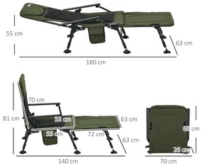 Outsunny Scaun Pat de Pescuit, Scaun de Pescuit, Scaun de Camping | Aosom Romania