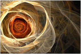 Tablou - Trandafiri abstracți în culori aprinse (90x60 cm)