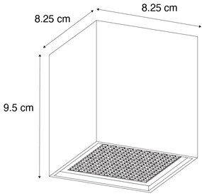 Spotlight de design auriu - Qubo Honey