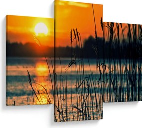 Tablou - Apus de soare la lac (90x60 cm)