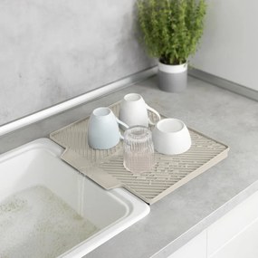Scurgător de vase bej din plastic 34x40 cm Nelia – Wenko