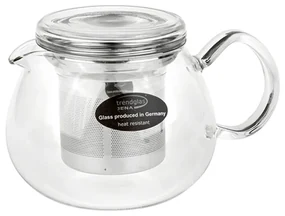 PRETTY TEA – Ceainic din sticlă (500 ml) cu infuzor din oțel inoxidabil