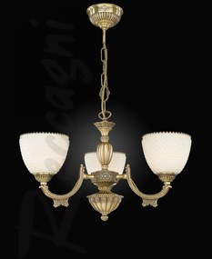 Candelabru din alama cu 3 brate design italian 7055