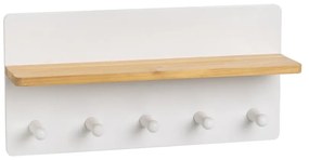 Cuier de perete alb cu raft – Casa Selección