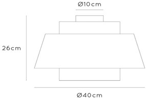 Plafonieră Lucide 21135/01/38 TRIBUTE 1xE27/40W/230V crem