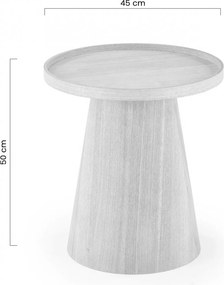 Măsuță de cafea rotundă Tiliana 45 cm - natural