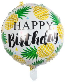 Balon rotund "Happy Birthday" 44cm
