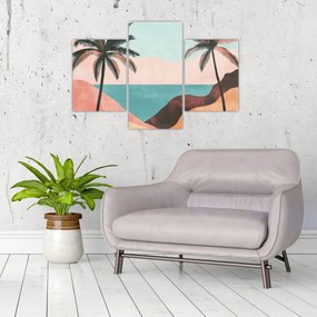 Tablou - Palmieri la mare (90x60 cm)