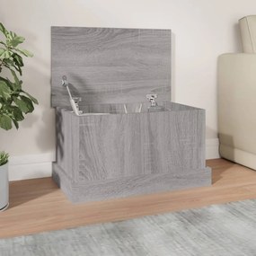 vidaXL Cutie de depozitare, gri sonoma, 50x30x28 cm, lemn prelucrat