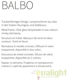Lustra design deosebit diam. 60cm Balbo fumurie MYMOD112-08-N