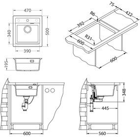 PACHET ALVEUS CHIUVETA ATROX 20+BATERIE KATI NEGRU