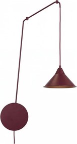 Lustră pe cablu ABRAMO 1xE27/15W/230V roșie