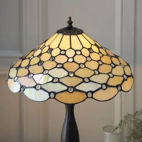 Endon 64301 - Lampă de masă Tiffany PEARL 1xE27/60W/230V, diam. 37 cm