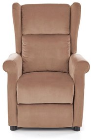 Fotoliu recliner Agustin 2 velvet bej H107 cm