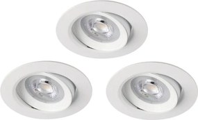 Eglo 31162-SADA 3x spoturi LED dimmabile încastrate SARTIANO LED/3,5W/230V IP23 alb