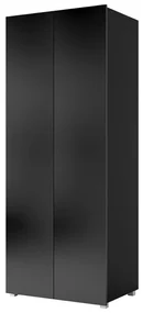 Dulap de haine Brolani BR09 (Negru + lucios negru) . 1105764